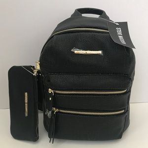 steve madden small black backpack